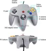 Manettes de jeu Joysticks Classic N64 Manette filaire USB Manette de jeu PC Joystick Joy pad pour Windows PC MAC Linux Raspberry Pi 3 Sega Genesis Higan (Gris) x0727