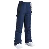 Autres articles de sport pantalons de ski haute qualité hommes femmes hiver épais chaud coupe-vent imperméable pantalon à bretelles neige snowboard grande taille 230726