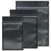 Diverse Maten Matte Helder Zwart Zwart Zip Lock Zakken 100 stks PE Plastic Platte Ziplock Pakket Zak 201022303Q