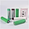 Batteries Top Quality Inr Battery 25R Hg2 30Q Vtc6 3000Mah He2 He4 2500Mah Vtc5 Mod Rechargeable Lithium For Flashlight Drop Deliver Dhap7