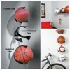 Wall Ball Claw Basketball Football Rack Holder Montaggio a parete Display Case Organizer Rack Holders222g