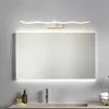 2022 style européen led miroir lumières appliques salle de bain étanche blanc noir plat moderne intérieur Lighting296b