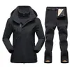 Andra sportvaror Skidjacka Skiddräkt Vattentät Snow Fleece Jacket Pants Female Snowboard Set's Winter Sports Warm Breatble Outfits 230726