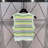 Womens Pullover Sweater Designer Tank Top Knit Sweater Letters Rainbow Stripes Knit Short Sleeve Vest Two Styles