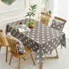 Tischdecke, schlicht und modern, Tischdecke mit weißen Punkten, rechteckig, elegante Tischdecke, Tischset für den Esstisch R230727