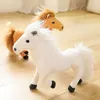 Usine en gros 32cm 4 couleurs simulé cheval jouets en peluche cadeaux animaux en peluche pour les enfants