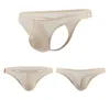 Underpants Sexy Men Thong Briefs Underwear Ice Silk Thin Panties Lingerie Brief Male Breathable T-Back Thongs