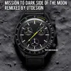 Diseñador para hombre Rolx Moon Relojes Air King Bioceramic Moonswatches Cerámica de lujo Planet Movimiento Montre Edición Master Relojes de pulsera Quarz Men M35U