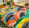 Bedding sets Colorful Duvet Cover Set Flat Sheet 2pc Pillowcases Twin Full Queen King Size Boys Girls Bed Linen Soft Bedding Kit B92H 230726