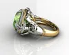 Bröllopsringar 14k gult guld naturlig smaragd ädelsten ring för kvinnor fina anillos de anel bijoux femme smycken bizuteria jade 230726
