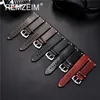 Watch Bands Handmade Oil Wax Leather Watchband 18mm 20mm 22mm 24mm Blue Red Brown Replacement Bracelet Strap Band Accessories 230727