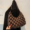 Fashion fold Women Shoulder Bag 2022 Winter Travel Tote PU Leather Dumplings Armpit bags Brand design ladies Handbags Half Moon