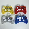 Oyun Denetleyicileri Joysticks Xbox 360 Bilgisayar için Şeffaf Kabuk Gamepads Denetleyicisi USB X-Box 360 PC X0727 için Kablolu Joystick Gamepad