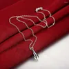 Серьги по ожерелью набор оптовой торговля 925 Цветная серебряная вода капля подвесные серьго