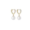 Dangle Earrings Korean Fashion Exquisity Luxury High Quality Imitation Pearl Love Gift Party Collection Women's Jewelry 2023