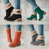 Designer Classic Snow Winter Boots Men Suede Boot Black Orange Women Mens Women Fur Furry Girls Warm Shoes 35-44