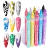 Gel pour ongles Graffiti stylo 10 pièces stylos à polir pointe Fine peint dessin ensemble séchage rapide bricolage beauté manucure outils 230726