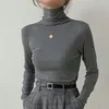 Kobiety dla kobiet t-shirty ljsxls podstawowy golf T-shirt z długim rękawem Kobiety 2023 Autumn All-Match Slim Tops żeńska swobodna moda koreańska moda koreańska