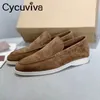 Dress Shoes Formal Kid Suede Men Flat Shoes Khaki Real Leather Flat Penny Shoes Men's Driving Shoes Lazy Loafers Summer Walk Shoes for Men 230726