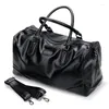 Duffel Bags Weysfor Male Leather Travel Sacd Большой Duffle Levendent Shount