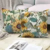Cushion/Decorative Customizable Sunflower Decorative Cover Cushion Cover Throw Cover for Sofa Car Living Room Decoration