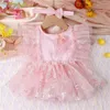 Ricordi Baby P o Abbigliamento Principessa Tutu Tuta Papillon Copricapo nato Pagliaccetto Doccia Abbigliamento da festa Accessori in posa 230726