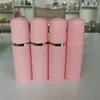 30PS 60 ml Pink Plastic Foam Pump Refillable Tomt Cosmetic Bottle Lashes Cleanser Soap Dispenser Shampoo Bottle With Golden271m