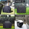 Sprayers 420d Bbq Cover Outdoor Dust Waterproof Weber Heavy Duty Grill Cover Rain Protective Outdoor Barbecue Cover Round Dropshipping