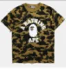 A Bathing Ape Shirt Trendy merk Camouflage bedrukt T-shirt met korte mouwen Heren Dames Grote bodems