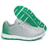Autres produits de golf Nouvelles chaussures de golf pour hommes en cuir respirant imperméables chaussures d'entraînement antidérapantes blanc bleu rouge chaussures de sport grande taille 39-48 HKD230727