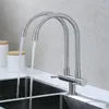 Kitchen Faucets Single Cold Water Faucet Steam Deck Mixer Tap Nozzle 360 Degree Rotate Spout Sink Double Outlet
