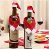 Christmas Decorations Mini Santa Hat Scarf Small Xmas For Wine Bottle Er Sierware Holder Home Dinner Decor Jk2011Xb Drop Delivery Gard Dhcpl