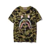 A Bathing Ape Shirt Summer Camo Shark Men's Women's T-shirt Youth Couple Round Neck Casual Loose Short Sleeve