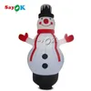 SAYOK boneco de neve inflável de natal de 6,56 pés de altura com modelo de boneco de neve inflável de luz led usado para jardins internos em festas de natal