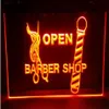 OPEN Kapper auto bier bar pub club 3d borden led neon licht teken home decor winkel crafts290d