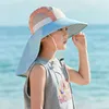 Caps Hats Summer Baby Sun Hat with Neck Flap Wide Brim Beach Hat Kids Bucket Hat UV Protection Panama Cap Outdoor Swim Vacation Beach Hat 230726