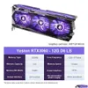 Schede grafiche Yeston Scheda grafica Gddr6 Nvidia Rtx 3060 12G Gaming Gpu Video Rgb Rgb Rtx3060-12Gd6 Lb Computer Desktop Overclock Drop D Dhift