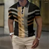 Polo da uomo Maniche corte da uomo Polo con stampa all-over 3d Motivi geometrici Abbigliamento estivo a maniche corte Top per il tempo libero