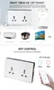 Smart Power Plugs Zigbee 3.0 Tuya Home Alexa Smart Wall Socket White Black Universal Plugs Outlet APP VOCE Remote Control HKD230727