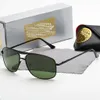 Óculos de sol de luxo masculino clássico piloto designer 1004 óculos de sol polarizados condução óculos de pesca para homens mulheres proteção uv400 com caixa