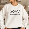 Sweats à capuche pour femmes Sweat-shirts Dieu est plus grand que les hauts et les bas Sweat-shirt Faith Top Christian Mom Pullover Dieu est bon Sweat-shirt ras du cou Sweat à capuche unisexe T230727