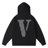 Vlone New Men's Sweatshirts Classic Casual Hoodie Trend للرجال والنساء O-Neck Hoodie Long-Sleeved Cotton Pullover DM VL105