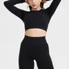 Yoga-Outfit, müheloser Trainingsanzug, Damen, nahtlos, Yoga-Set, Sport-BH, langärmelig, GYM-Leggings, Fitnesskleidung, Sportbekleidung, Sportanzug, Outfits 230727