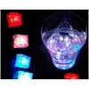 Novelty Lighting Led Polychrome Flash Party Lights Glowing Ice Cubes Blinking Flashing Decor Light Up Bar Club Wedding Drop Delivery Dh1T9