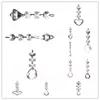 30pcs Clear Acrylic Crystal Diamond Octangle Beads Pendant Strand Curtain Wedding Party Decoration Hanging Light Drop Ornament257e