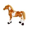 Les fabricants vendent en gros 30cm 4 styles de jouets en peluche de cheval de simulation cadeaux d'animaux en peluche pour les enfants