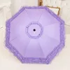 Parasol słoneczny i deszczowy parasol dla kobiet Ochrona mody UV składany parasol Parasol czarna powłoka anty UV Parasol 230727