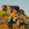 Baskar söta och snygga barn cowgirl cowboy hatt för västerländska fester halloween kostymer - perfekta småbarn barn