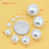 Beads 1pack 4 6 8 10 12 14 16 20mm Imitation Pearl ABS Loose Round Craft For Jewelry Making White Beige DIY Garment Bead