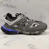 Designer Sneakers Track 3.0 Light Men Buty kobiety swobodne buty Białe czarne skórzane trenerzy LED Buty do biegania platformy